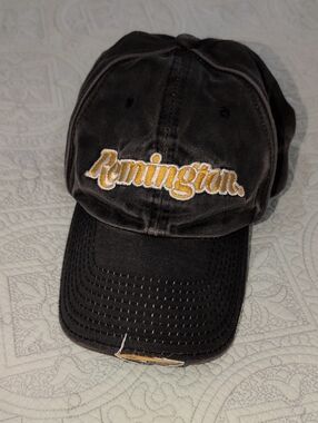 Remington Black Cap with Gold Script Logo